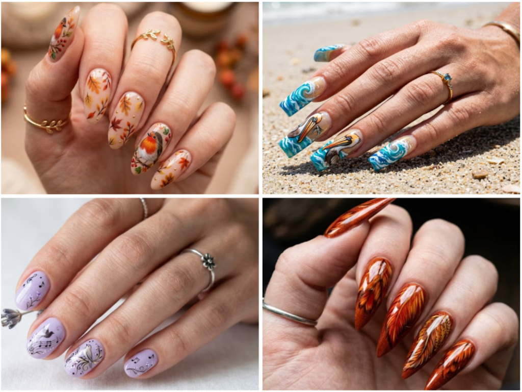 Bird nail designs: 25 creative bird-inspired nail art ideas