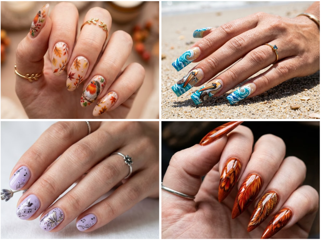 Bird nail designs: 25 creative bird-inspired nail art ideas