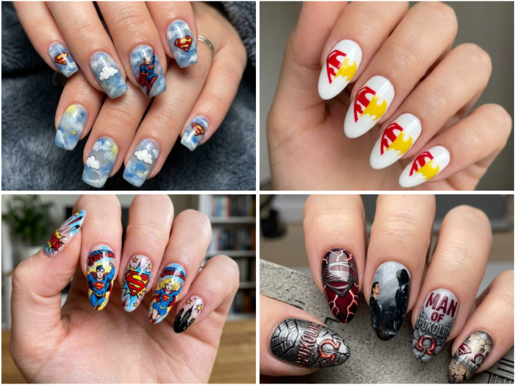 15 Superman Nail Designs Perfect for a Top Superhero Look