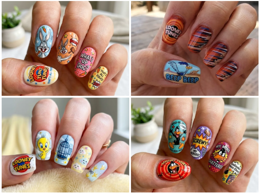 14 Adorable Looney Tunes Nail Art Designs You’ll Love