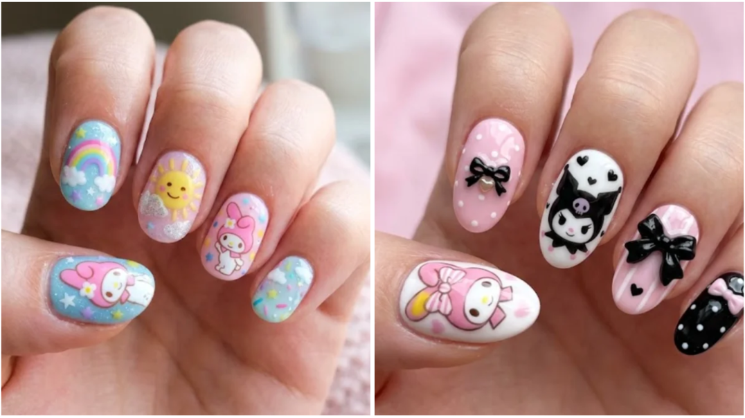 20 Cute My Melody Nail Designs Too Adorable To Pass Up