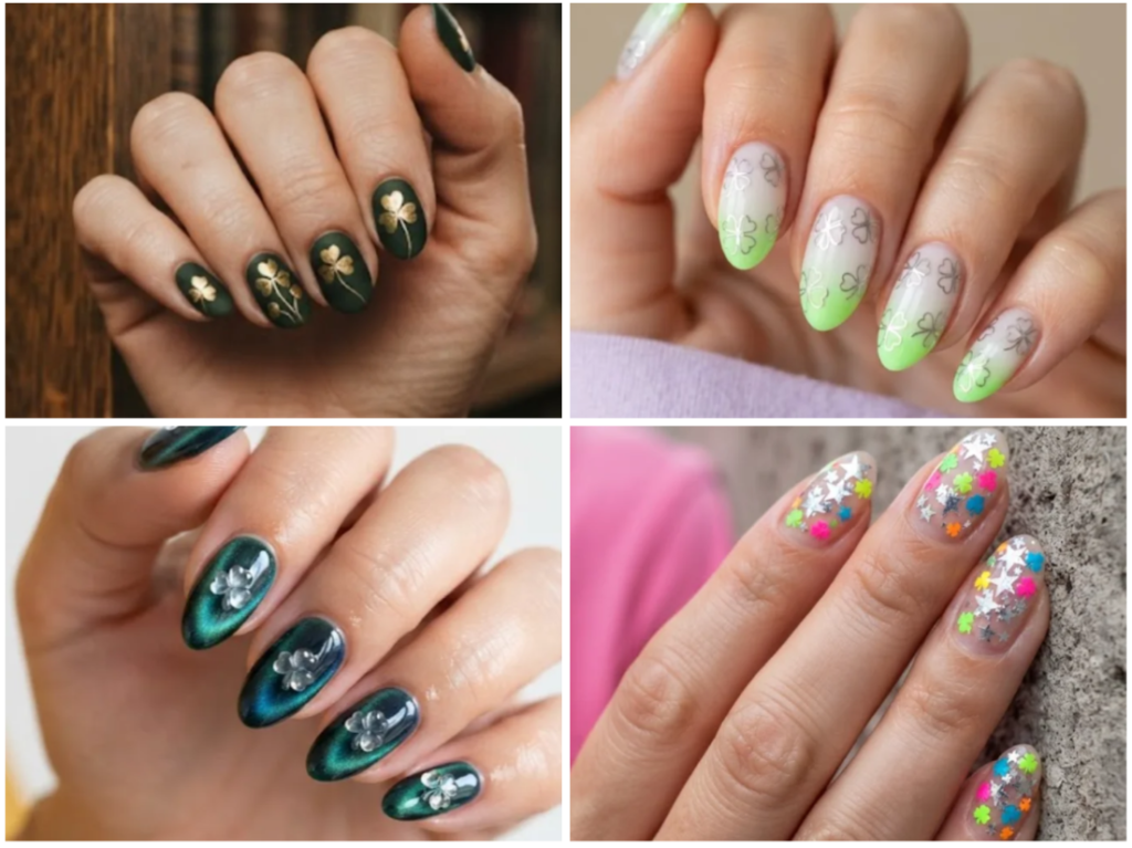 20 Trendy 4-Leaf Clover Nails to Try This Season