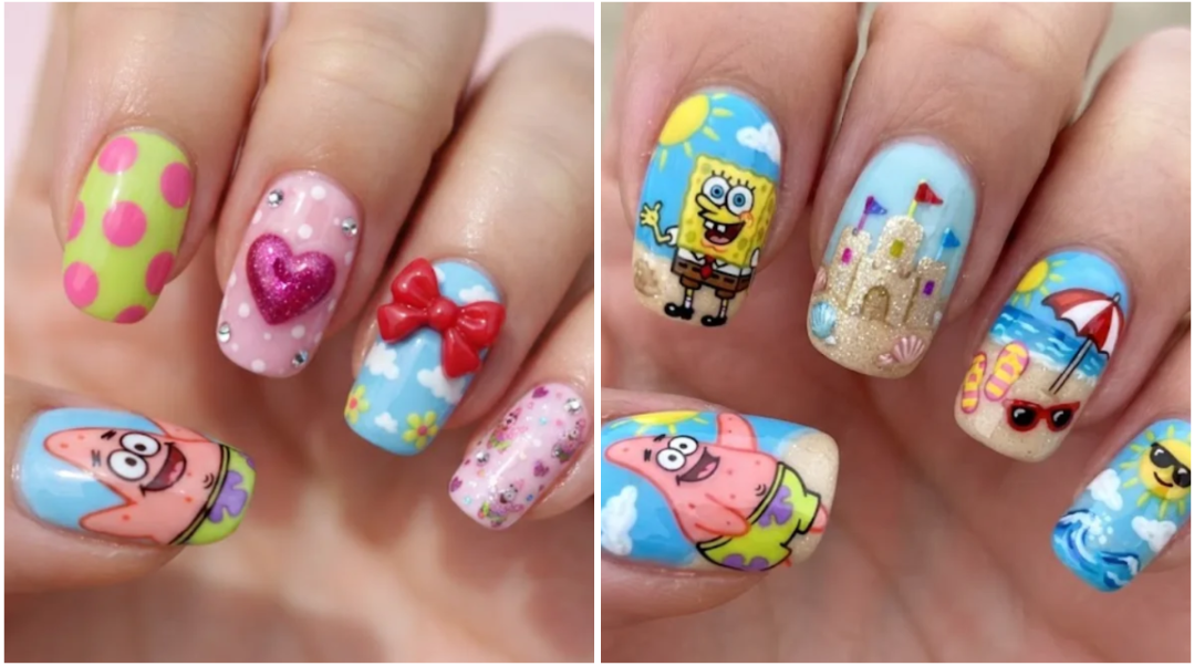 15 Fun Patrick Star Nails That Are Too Cute to Miss