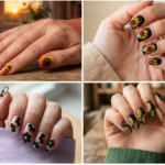 20 Bold Black Sunflower Nails: Edgy Floral Art to Try