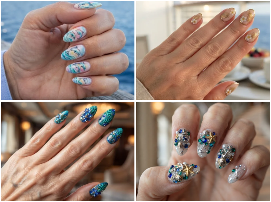 30 Cruise Nail Designs That Will Steal the Show On Deck
