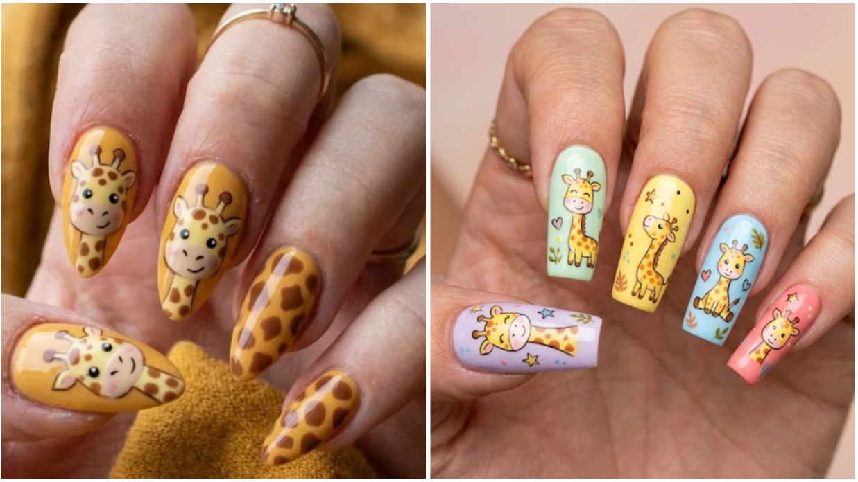 20 Cute Giraffe Nail Ideas for a Fun Safari-Inspired Look