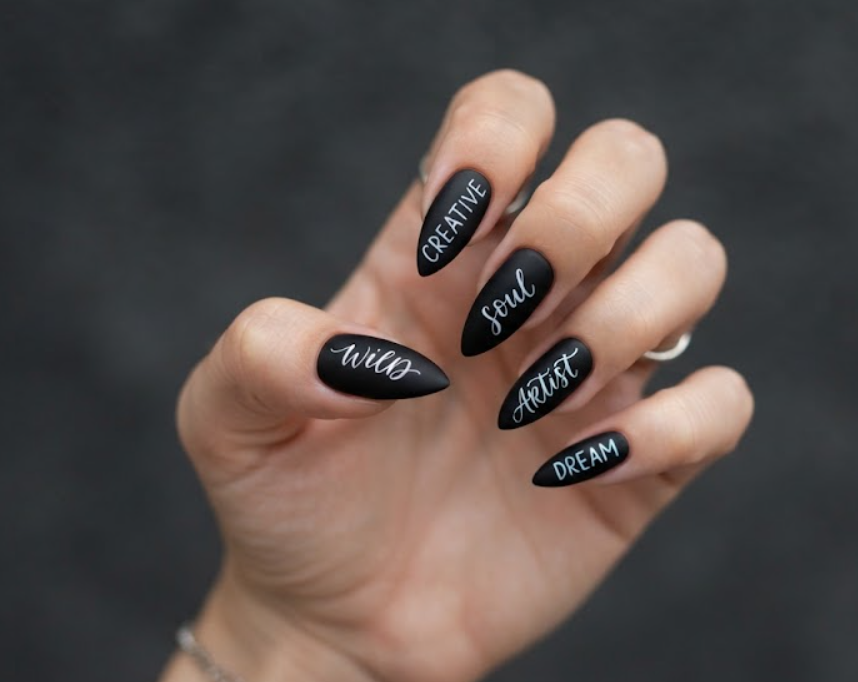 Calligraphy Nails