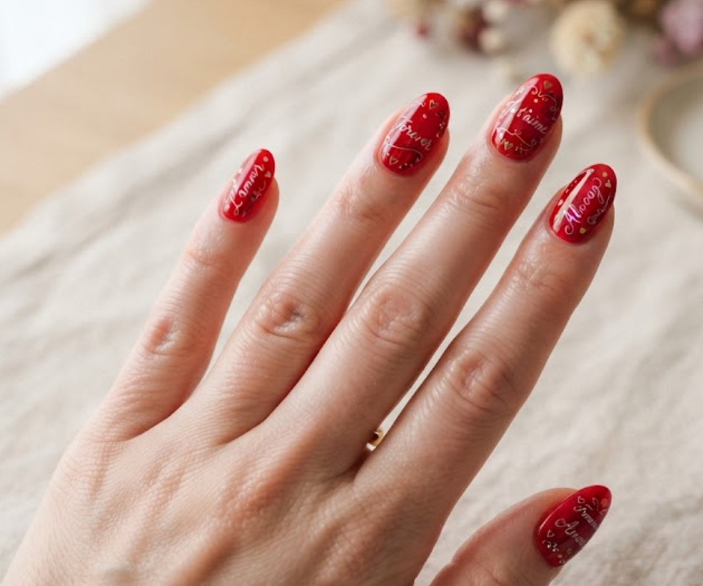 Calligraphy Nails