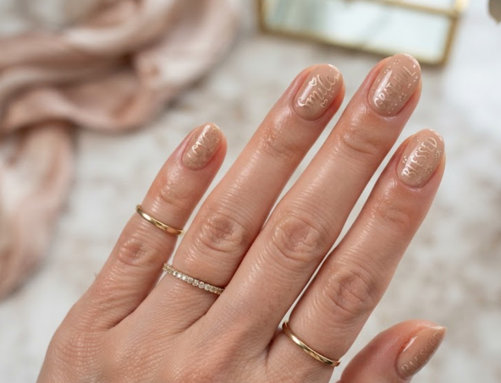 Calligraphy Nails