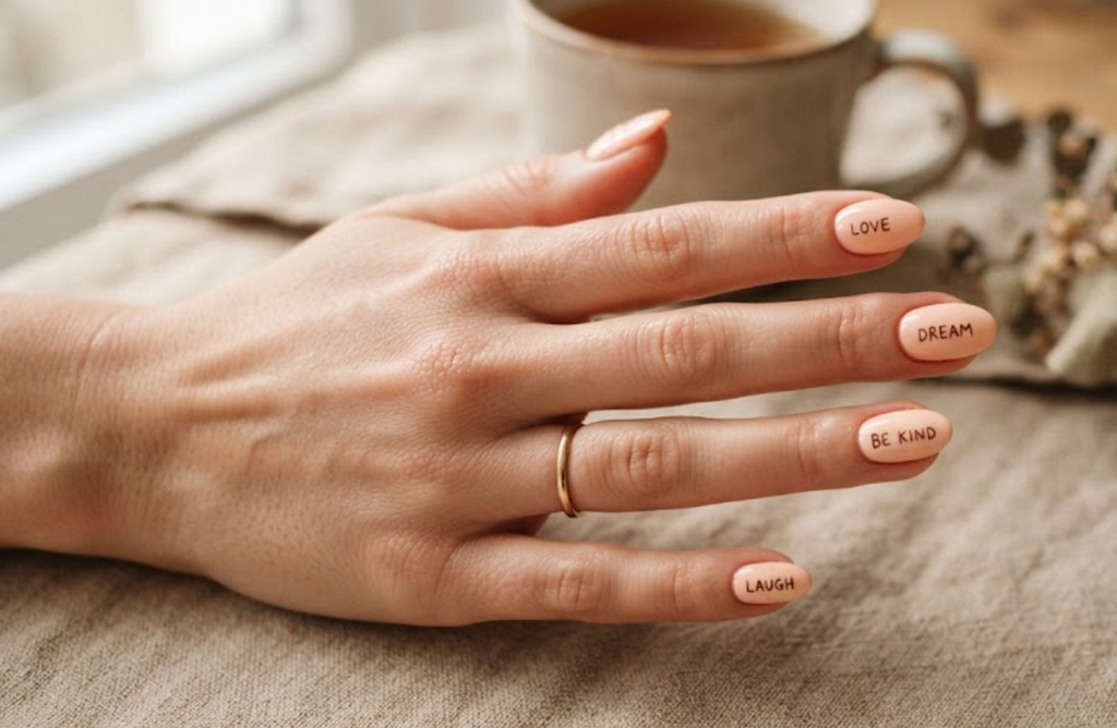 Calligraphy Nails