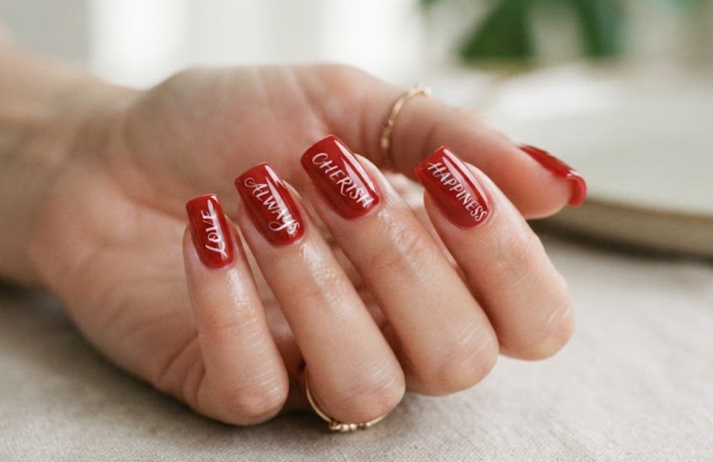 Calligraphy Nails