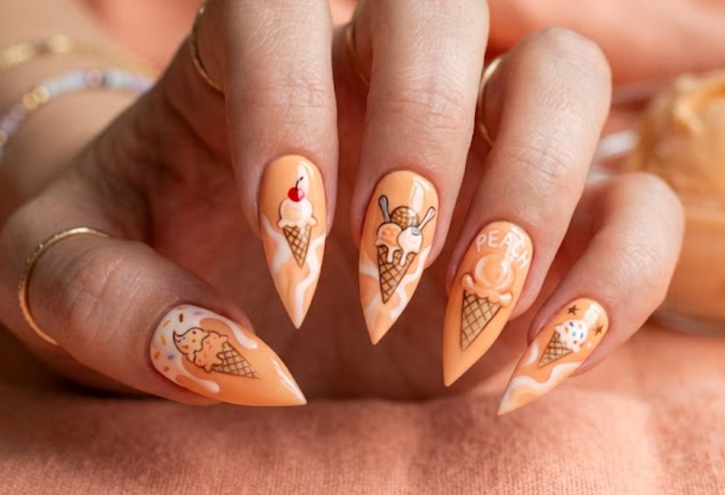 Cream Nails