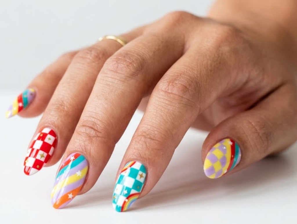 Mismatched Nails