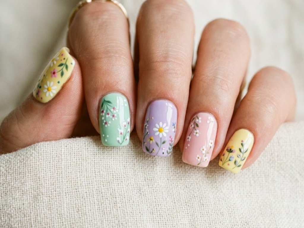 Mismatched Nails