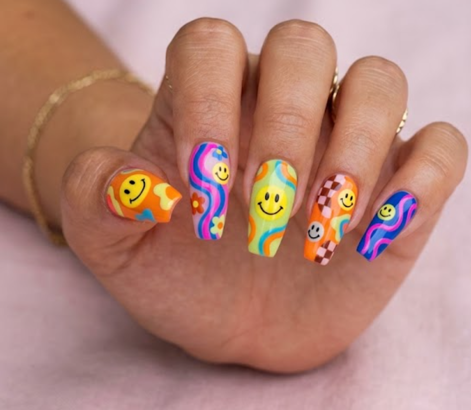 Mismatched Nails