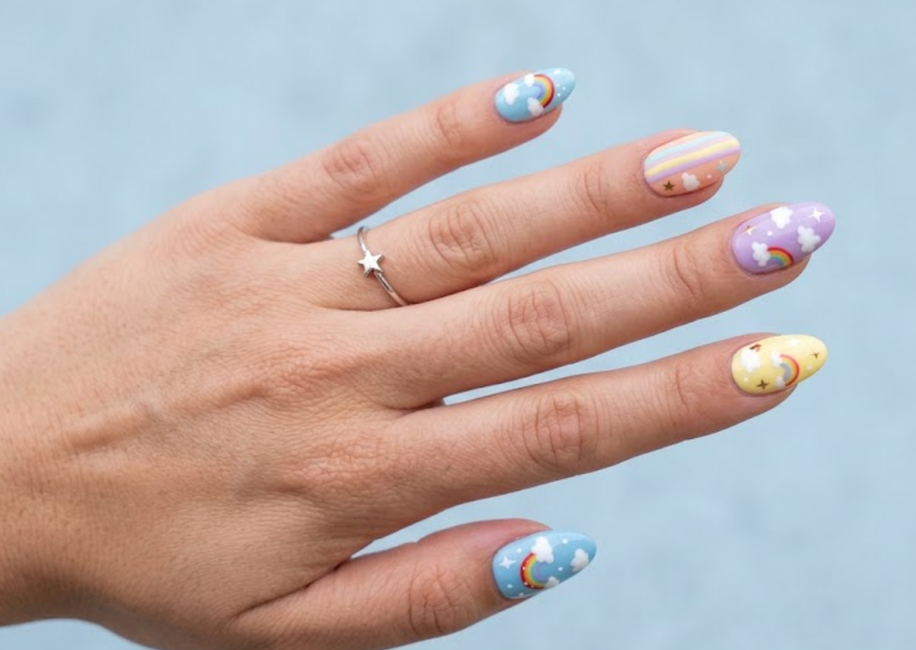 Mismatched Nails