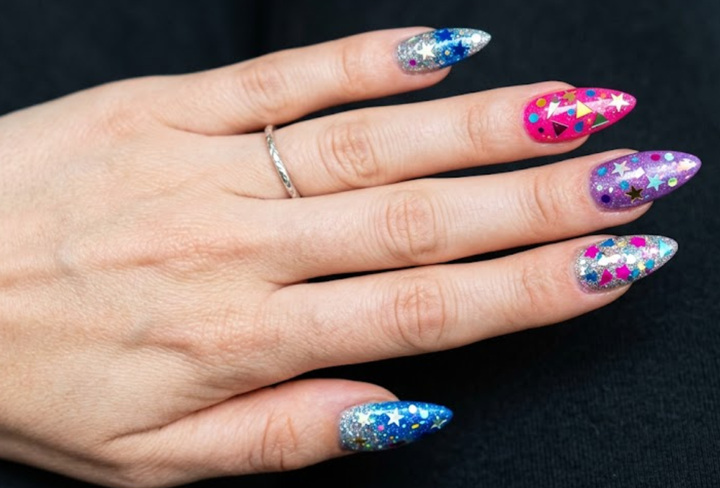Mismatched Nails
